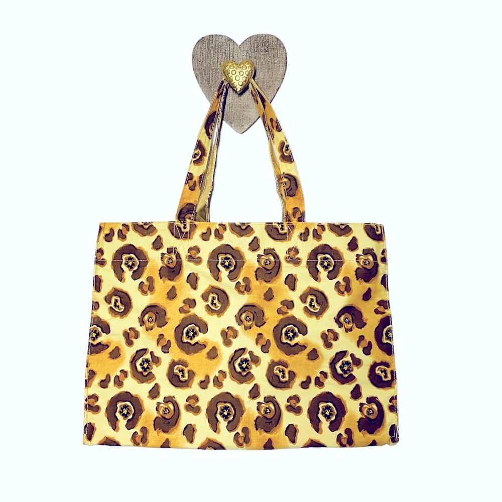 Apt. 9 Kohl’s BEACH TOTE BAG Shopper Leopard Animal Print Costume Halloween